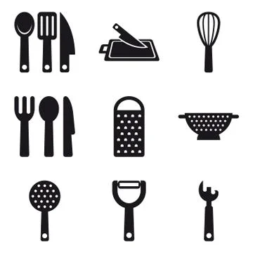 Basic Kitchen Utensils 05 Stock Illustration