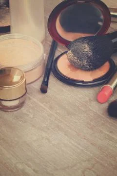 Basic make up 스톡 사진