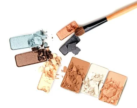 Basic make-up products. Foundation and powder Stock-Fotos