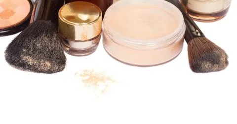 Basic make-up products. Stock Photos