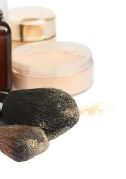 Basic make-up products. 스톡 사진