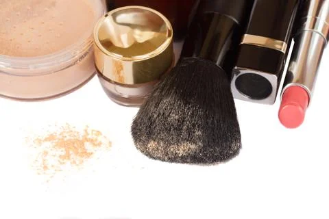 Basic make-up products 스톡 사진