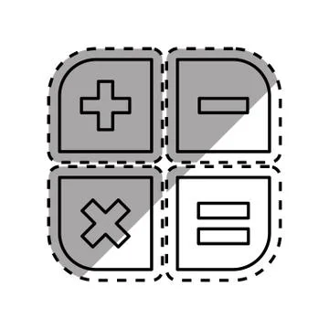 Basic math operations Stock Illustration