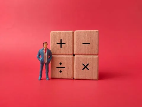 Basic mathematical operations Stock Photos