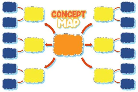 Basic Mind Map Concept for Children Stock Illustration