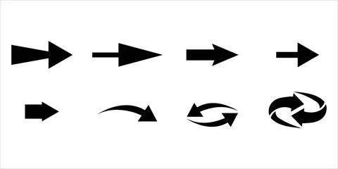 Basic Navigation Arrow Vector Illustrazione stock