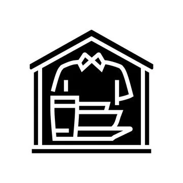 Basic needs glyph icon vector illustration Stock Illustration