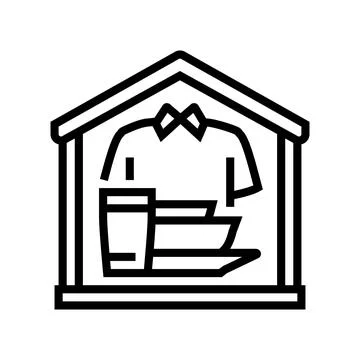 Basic needs line icon vector illustration Stock Illustration