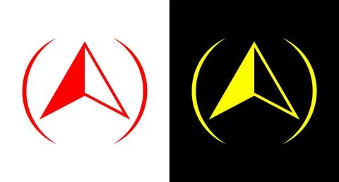 Basic North Arrow Mark icon for web, ui, mobile apps. Basic North Arrow Mark ico Stock Illustration