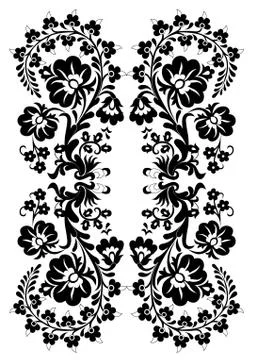 The basic pattern black Stock Illustration