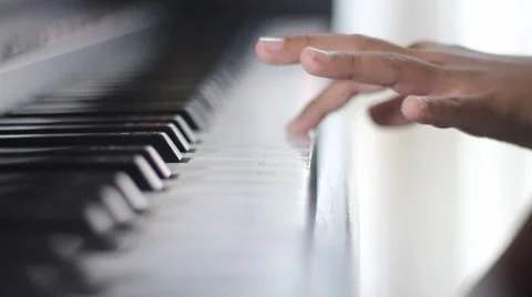 Basic piano finger exercises Stock Footage 53780831