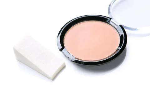 Basic powder makeup isolate 스톡 사진