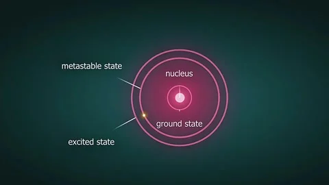 Basic principle of spontaneous emission Video stock 330253804
