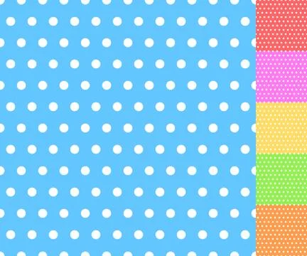 Basic repeatable white plus one color pattern. Simple geometric pattern for b Stock Illustration