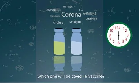 Basic RGB,corona infographic Stock Illustration