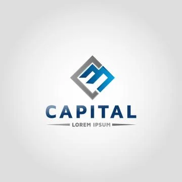 Basic RGBLetter MC &amp; CM logo design template イラスト素材