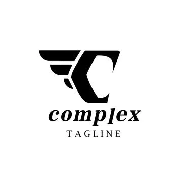 Basic RGBPoint Letter C Logo. Complex Letter Design Vector with wings イラスト素材