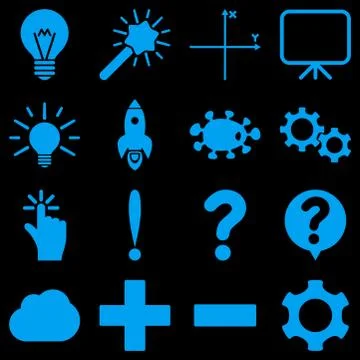 Basic science and knowledge icons イラスト素材