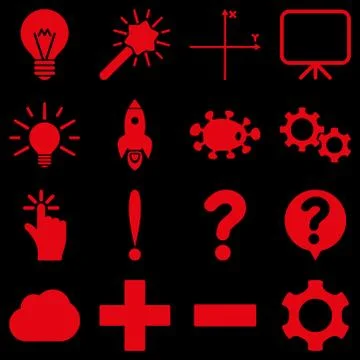 Basic science and knowledge icons イラスト素材