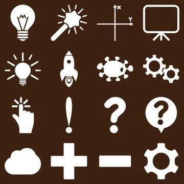 Basic science and knowledge icons イラスト素材