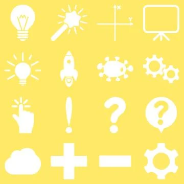 Basic science and knowledge icons イラスト素材