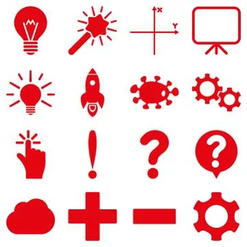 Basic science and knowledge icons イラスト素材
