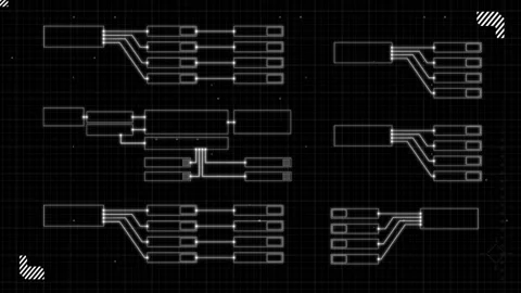 Basic shape technology abstract background Stock Footage 290496447