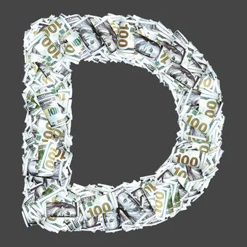Basic shapes  with dollar paper money banknotes. Stock Illustration