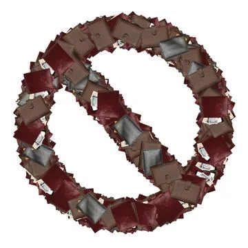 Basic shapes fonts with wallets inside dollars. Stock Illustration