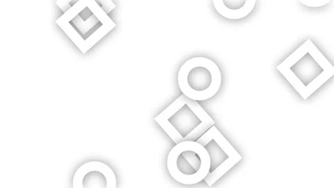Basic shapes modern motion graphic Stock Footage 285992583