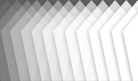 Basic shapes showing abstract gradient from black to white Stock Illustration