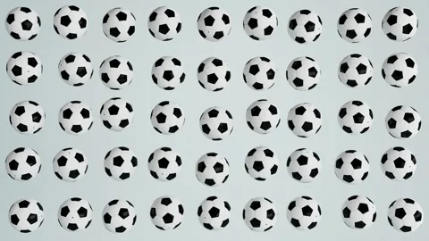 Basic Soccer Ball Background Looped 4D.mp4 Stock Footage 348514950