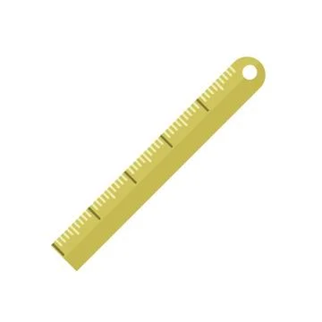Basic Straight Line Ruler Scales Illustration Design Stock Illustration