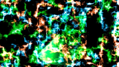 Basic Swap Radar of Blue Orange Cosmic Energy Motion Background Perfect Seaml Stock Footage 127665375