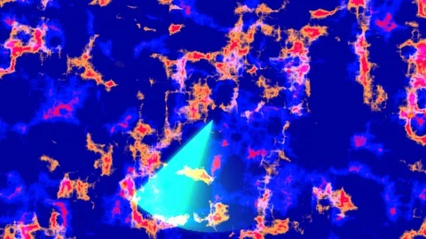 Basic Swap Radar of Triple Color Cosmic Energy Motion Background Perfect Seam Stock Footage 127669149