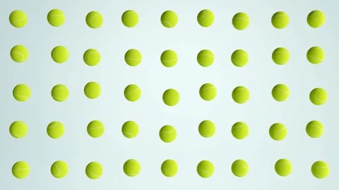 Basic Tennis Ball Background Looped 4D.mp4 Stock-Footage 348514945