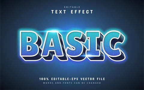 Basic text effect イラスト素材