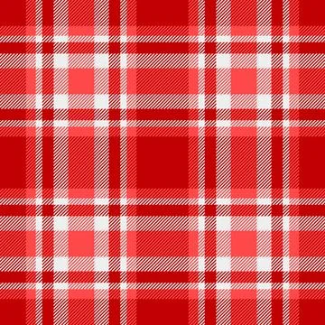 Basic textile texture plaid, intricate seamless vector fabric. Canadian pat.. Stock Illustration