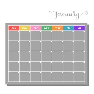 Basic vector calendar icon Stock Illustration