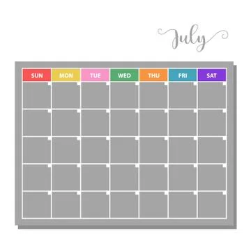 Basic vector calendar icon Stock Illustration