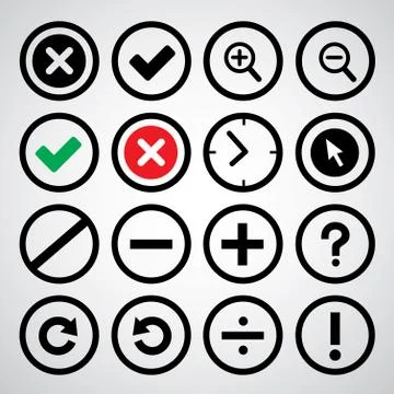 Basic for web icon Stock Illustration