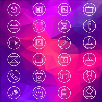 Basic web icons Illustrazione stock