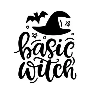 Basic witch. Halloween Party Poster イラスト素材