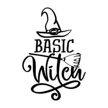 Basic Witch - Halloween quote イラスト素材