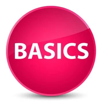 Basics elegant pink round button Stock Illustration
