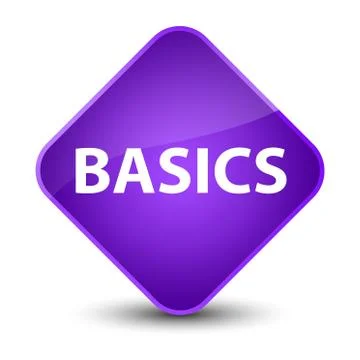 Basics elegant purple diamond button Stock Illustration