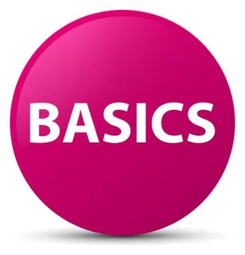 Basics pink round button Stock Illustration