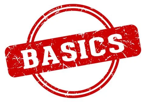 Basics stamp Stock Illustration