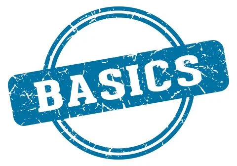 Basics stamp Stock Illustration