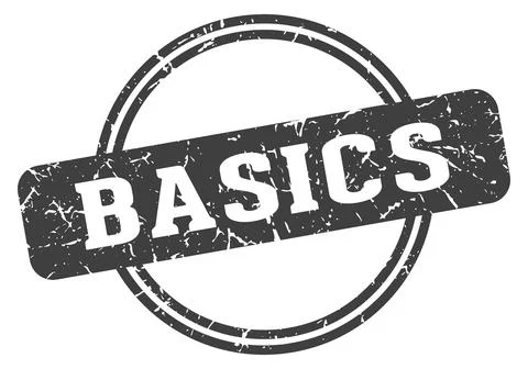 Basics stamp Stock Illustration